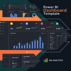 Save hours with the Megastore Power BI Template – a sleek, dark-themed report base featuring KPIs, trends, flags, and reusable layouts. Built to impress.