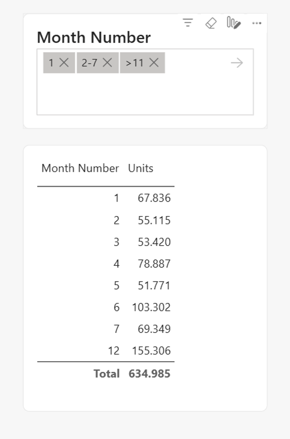 Use numeric input and operator syntax in the input slicer.
